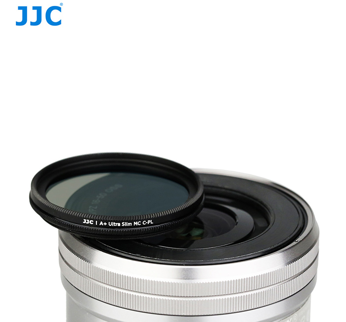 JJC Lens Filter Pouch Case for Circular Filter Up to 82mm (37mm 40.5mm 49mm 52mm 55mm 58mm 62mm 67mm 72mm 77mm), 3-Pocket Lens Filter Wallet Storage