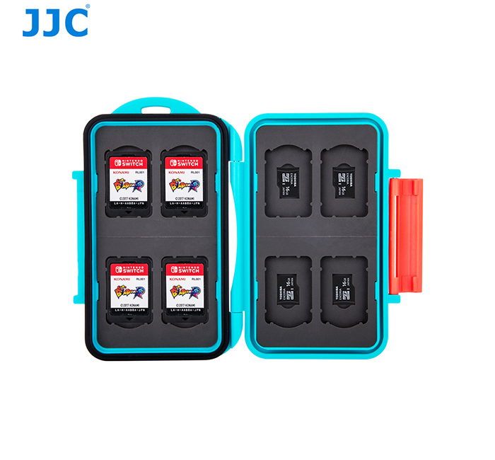JJC MC-SDMSD24 Water Resistant Holder Storage Memory Card Case &12 Micro SD Card 